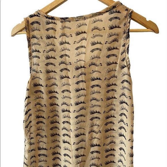 Nude Eyelash Print Light Weight Tank Dress 8 - Picture 2 of 9